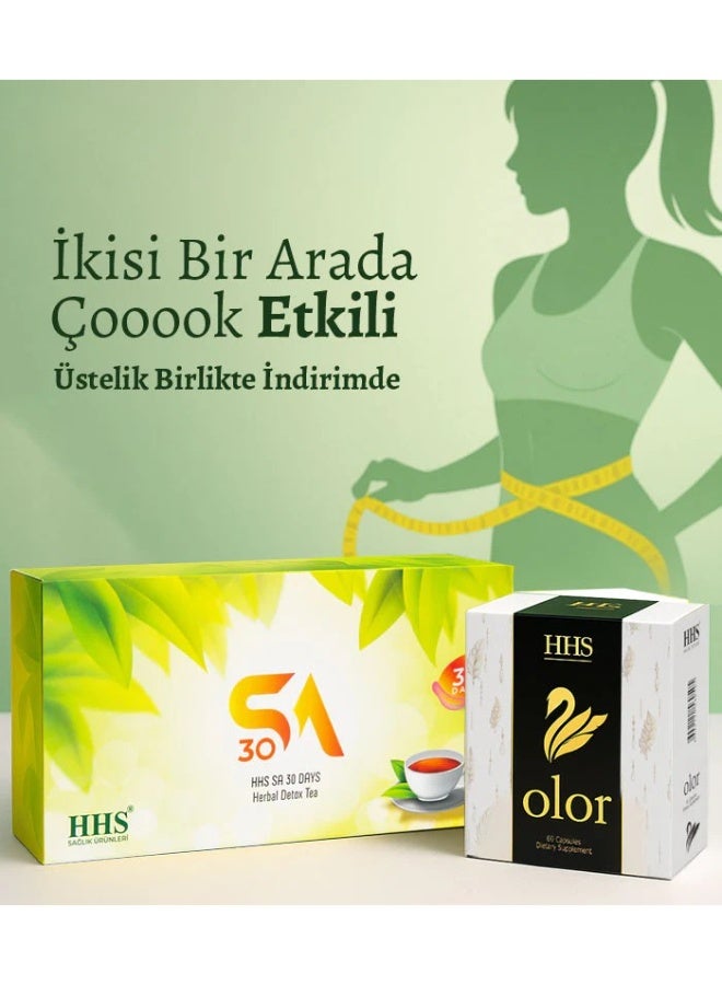 أتش أتش أس مجموعة شاي الأعشاب SA30 وكبسولات الحمية العشبية العطرية لدعم نمط حياة صحي - Image 1